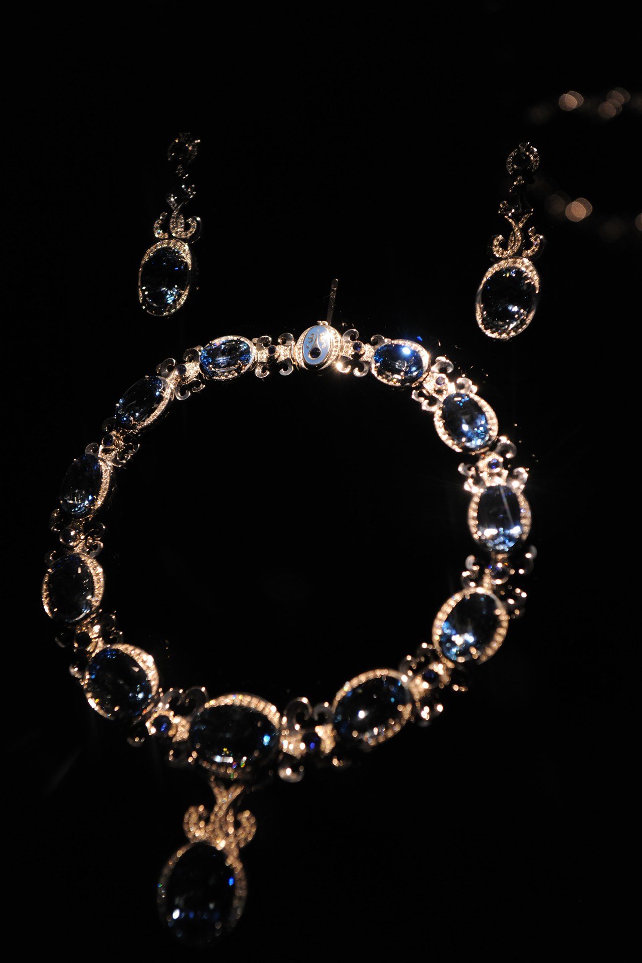 Diamond, Aquamarine & Sapphire Luxury Set